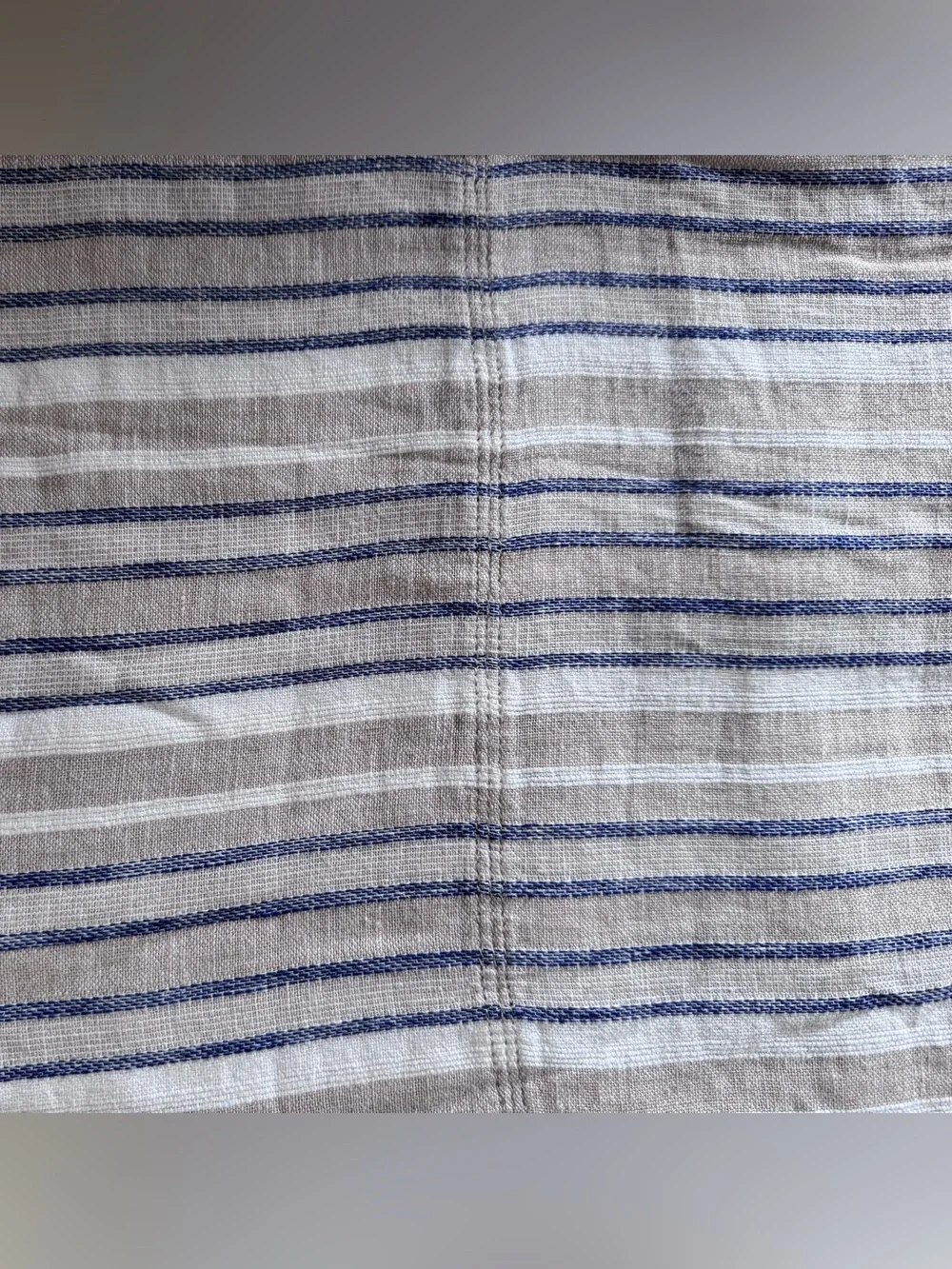 Banana Republic Beige and Blue Striped wide pants, SP 🦋